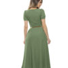 Vestido com Fenda Encorpado