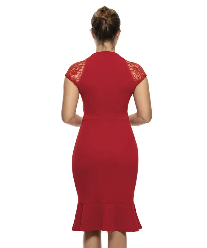 Vestido Tubinho Vermelho