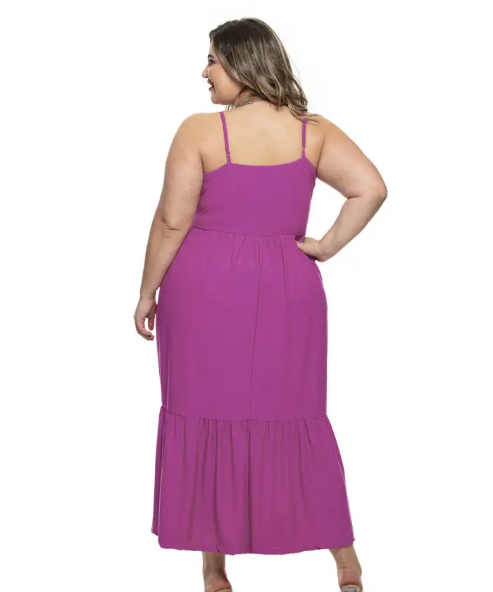 Vestido Fucsia Plus Size