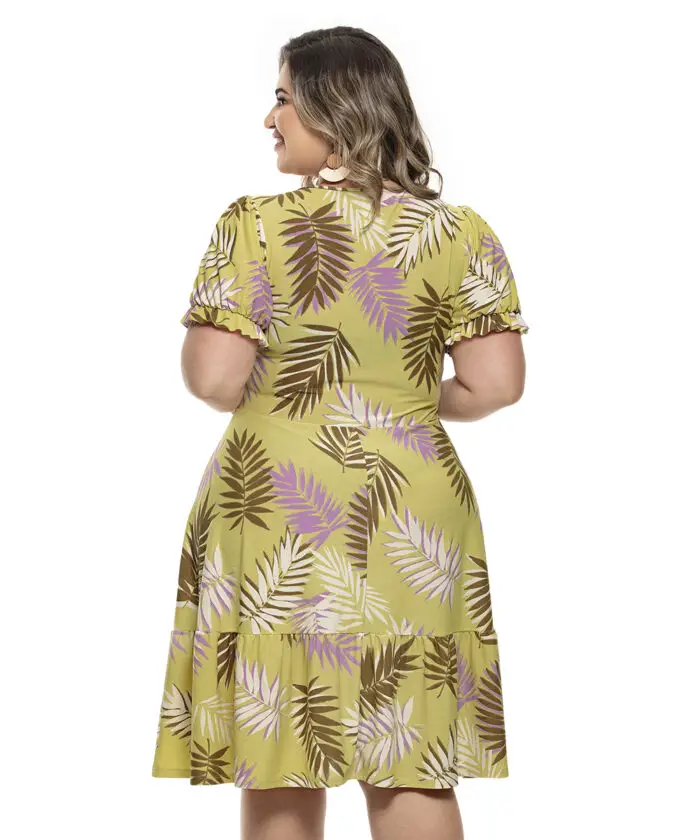 Vestido Plus Size Babado