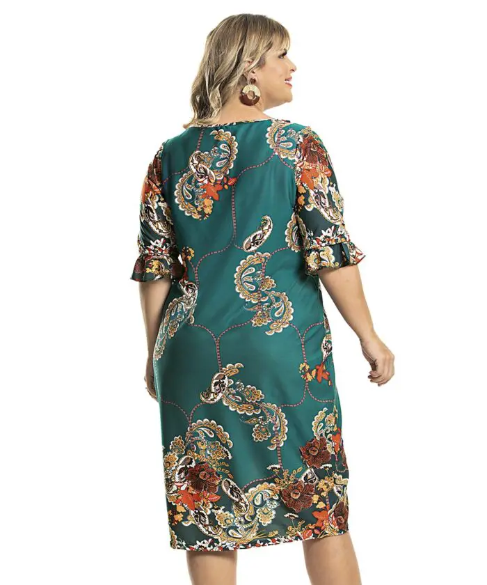 Vestido Plus Size Estampado