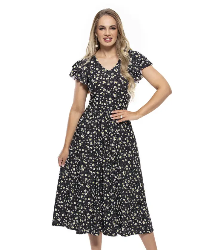Vestido Midi Floral