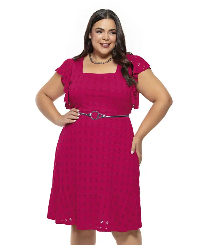 Vestido Plus Size Malha Laise