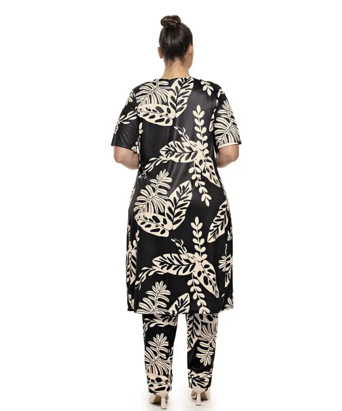 Conjunto Plus Size 2 Peças Kimono E Calça