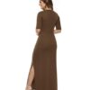 Vestido Longo Com Fenda