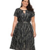 Vestido Plus Size Manga Curta