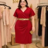 Vestido Plus Size Tubinho Midi