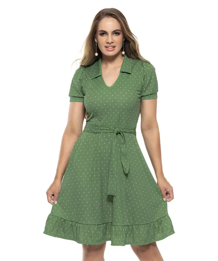 Vestido Verde Midi Soltinho