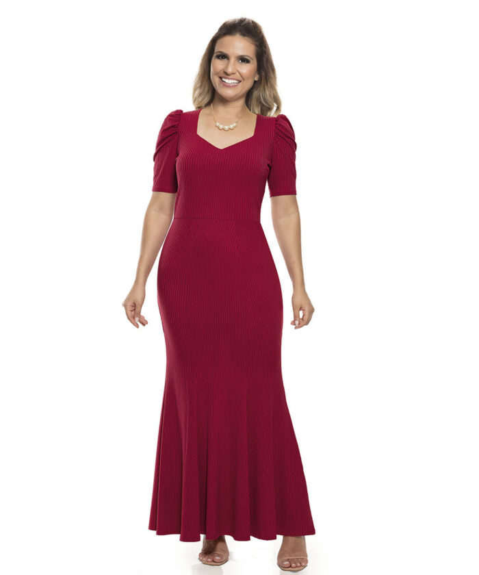 Vestido Longo Liso