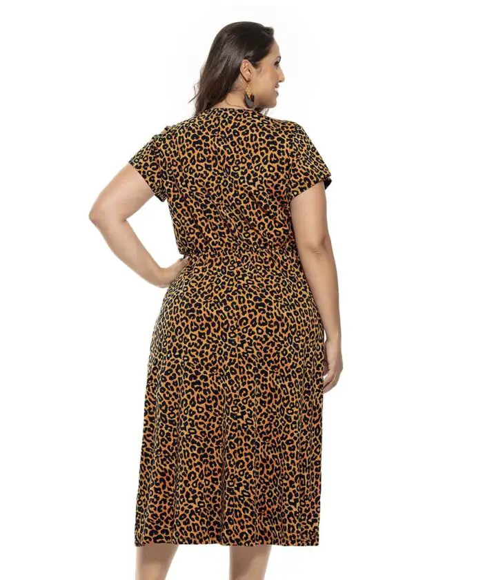 Vestido Plus Size Com Transpasse - Imagem 2