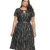 Vestido Plus Size Manga Curta