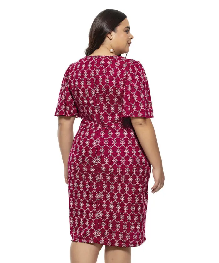 Vestido Plus Size Mangas Amplas - Imagem 2