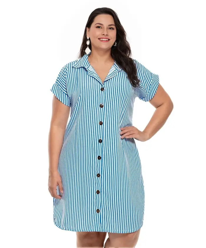 Vestido Plus Size Tricoline