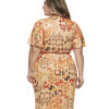 Vestido Plus Size Estampa Elegante