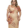 Vestido Midi Plus Size Floral