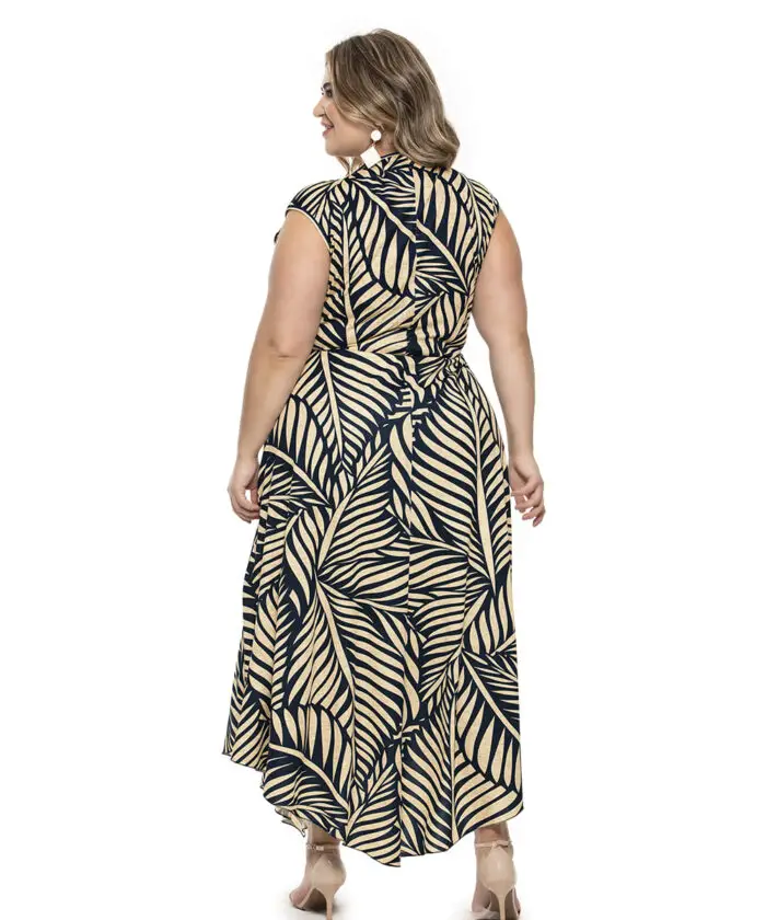 Vestido Plus Size Midi Floral