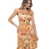 Vestido Midi com Babados