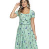 Vestido Floral com Elástico