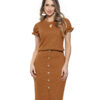 Vestido Tubinho Social com Botões