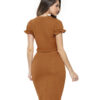 Vestido Tubinho Social com Botões