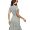 Vestido Tubinho Social Cinza