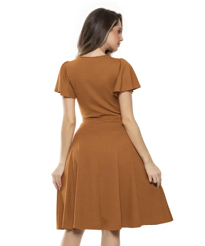 Vestido Alfaiataria Terracota