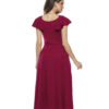 Vestido Midi com Babados e Botões