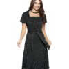 Vestido Social Feminino Listrado