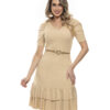 Vestido Social Feminino Babado