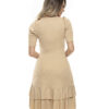 Vestido Social Feminino Babado