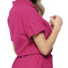 Vestido Rosa Com Bolsos