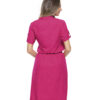Vestido Rosa Com Bolsos