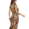 Vestido Floral Gola Canoa