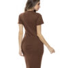 Vestido Simples Tubinho Listras Laterais