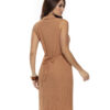 Vestido Social Tubinho Com Fenda