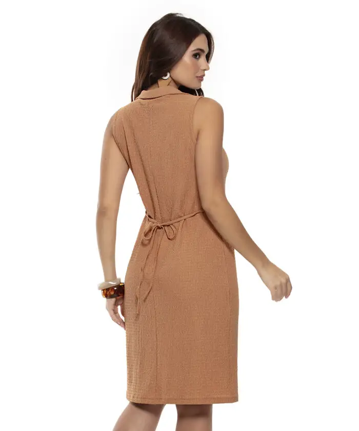 Vestido Social Tubinho com Fenda