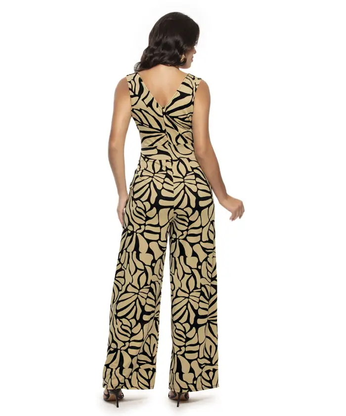Macacão Feminino Longo Bolsos Frontais
