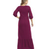 Vestido Longo Feminino Vinho