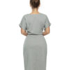 Vestido Elegante Cinza Claro