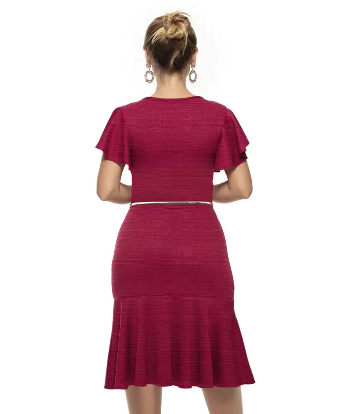 Vestido Evangélico Ameixa