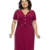 Vestido Plus Size Botões