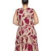 Vestido Plus Size Estampa Folhagens