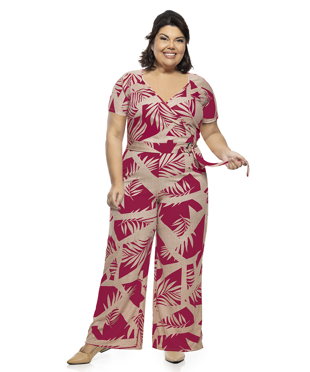 Macacão Feminino Plus Size Elegante