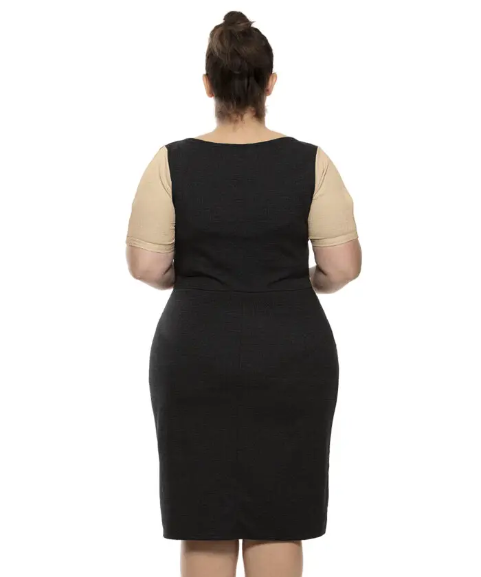 Vestido Plus Size Bicolor