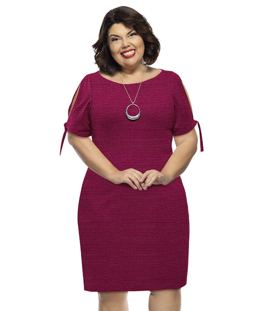 Vestido Plus Size Reto