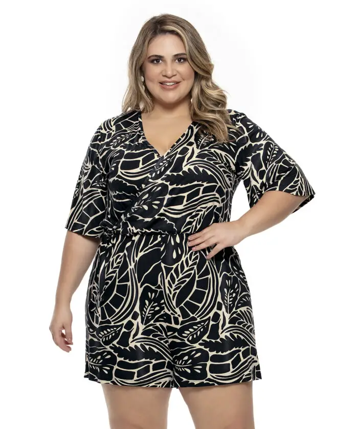 Macacão Plus Size Viscose