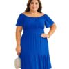 Vestido Plus Size Azul