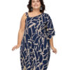Vestido Plus Size Ombro Único