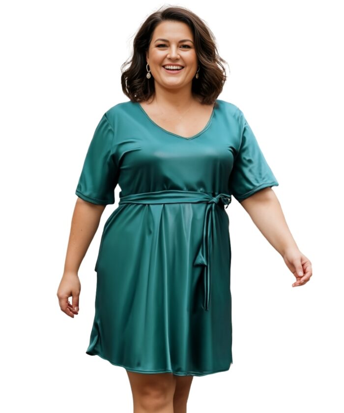Vestido Plus Size Verde