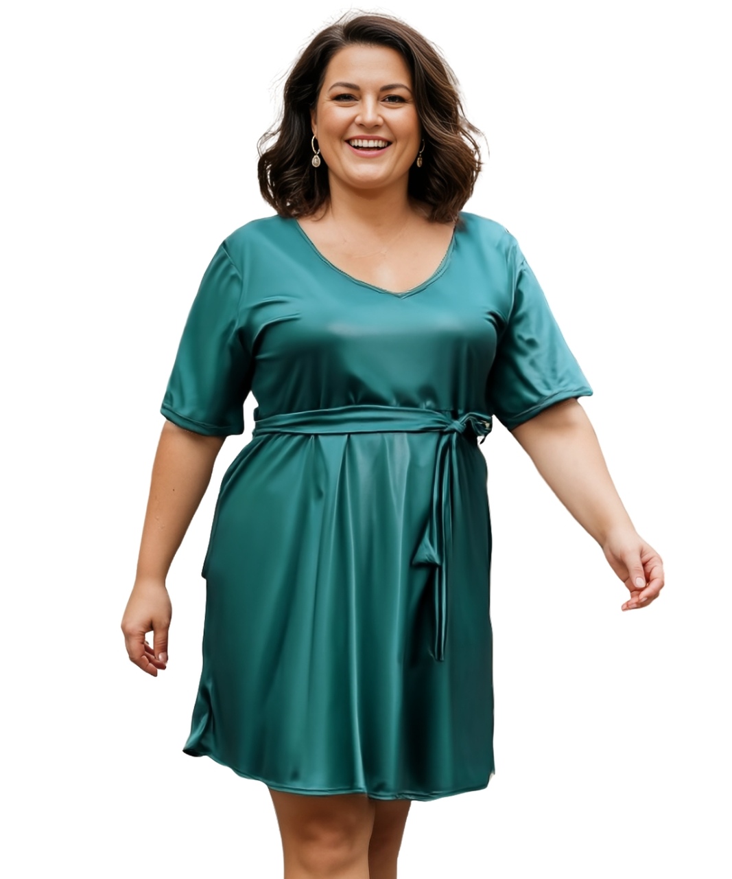 Vestido Plus Size Verde
